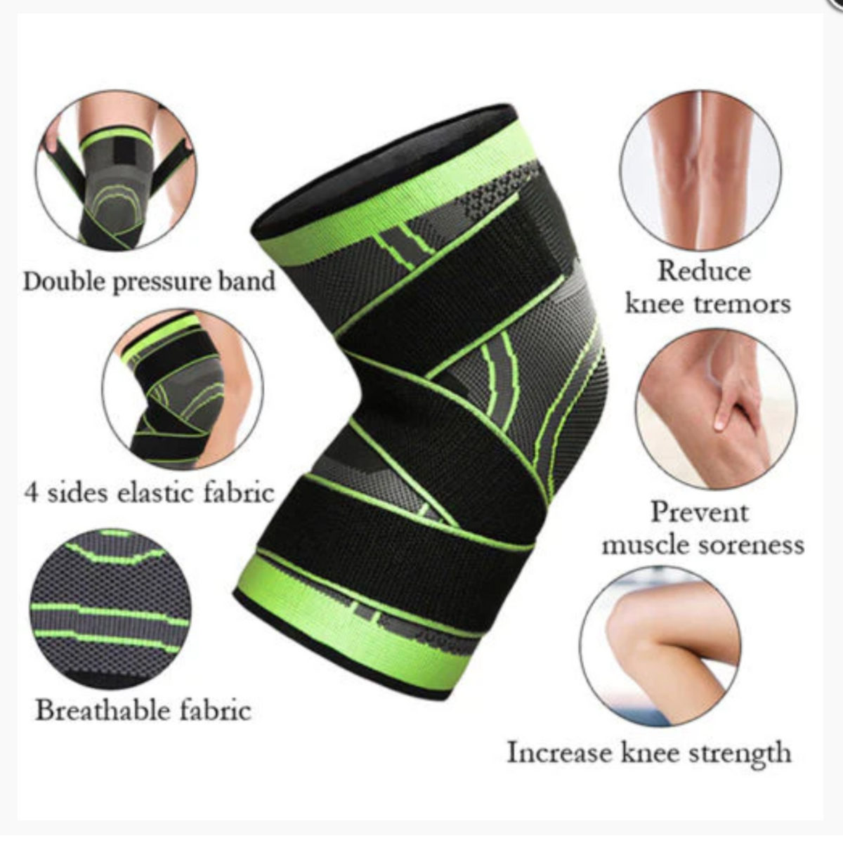 Breathable Sleeve Support 3D Weaving Knee Brace Running Jogging Sports Leg Gifts