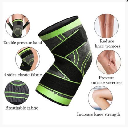 Breathable Sleeve Support 3D Weaving Knee Brace Running Jogging Sports Leg Gifts