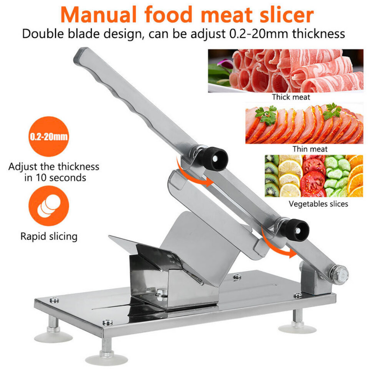 Cutter Machine Beef Vegetable Roll Slicing Commercial Meat Slicer Bone