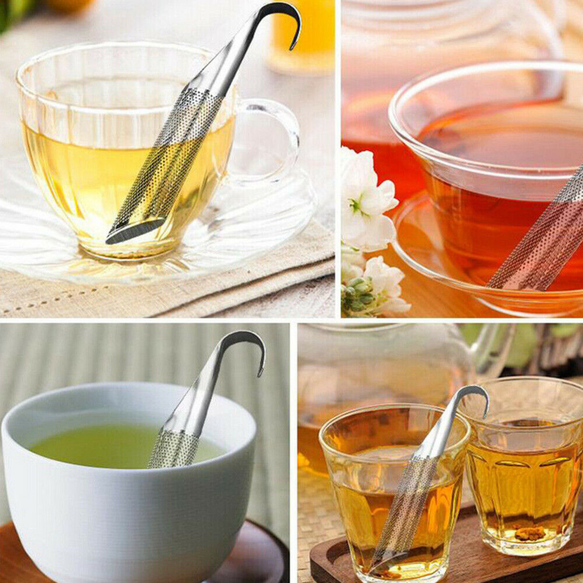 Strainer Herbal Filter Stainless Steel Tea Infuser Loose Leaf Strainer Diffuser