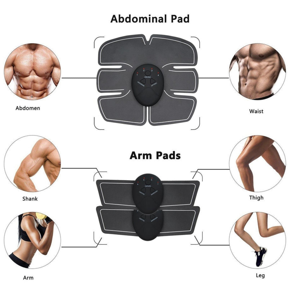 Ultimate Home Exercise Belt ABS Muscle Stimulator Body Fit Training Gear