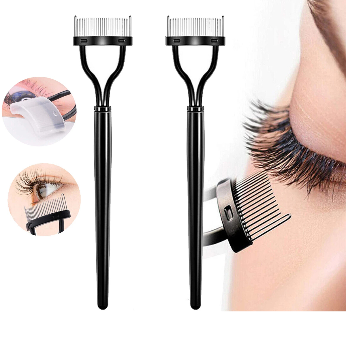 Mascara Lash Separator Eyelash Comb Curl Lift Makeup Brush Beauty Tool
