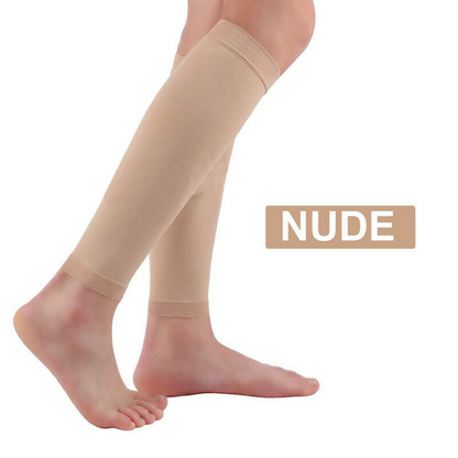 Nude Foot Support Sleeve Relieve Compression Socks Leg Calf Varicose Stockings