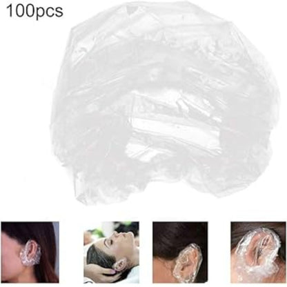 100PCS Disposable Waterproof Ear Bath Cover Dyeing Hair Salon