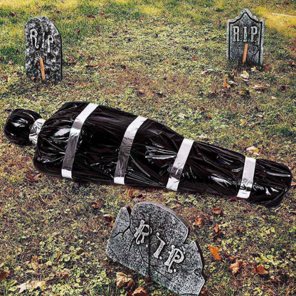 Decor Haunted House Props Creepy Black with Pump Halloween Scary Fake Dead Body