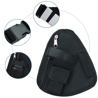 Radio Harness Bag Front Pack Pouch Holster Black Outdoor Travel Gear