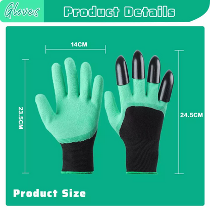 1 PAIR Weeding Safety Grip Women Men Garden Gloves With Claws Outdoor Digging