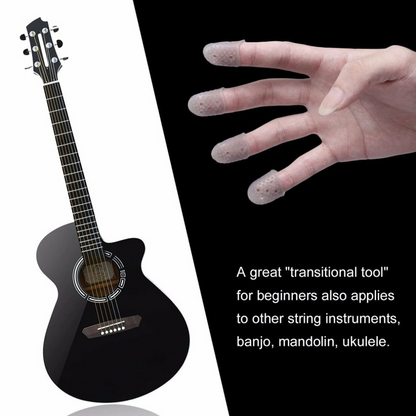 Silicone Finger Guards Guitar Piano Ukulele Fingertip Protectors