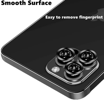 Metal Camera Lens Glass Screen Protector For iPhone 14 Pro 3x Black