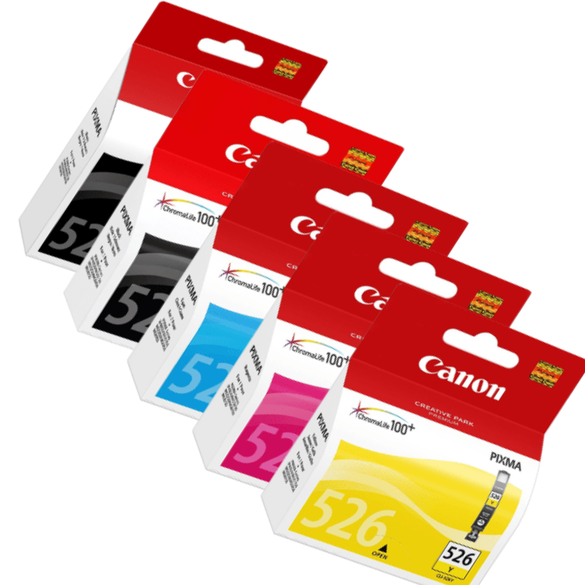 Canon PGI-525 CLI-526 Genuine Ink Cartridge Combo Value 5 Pack