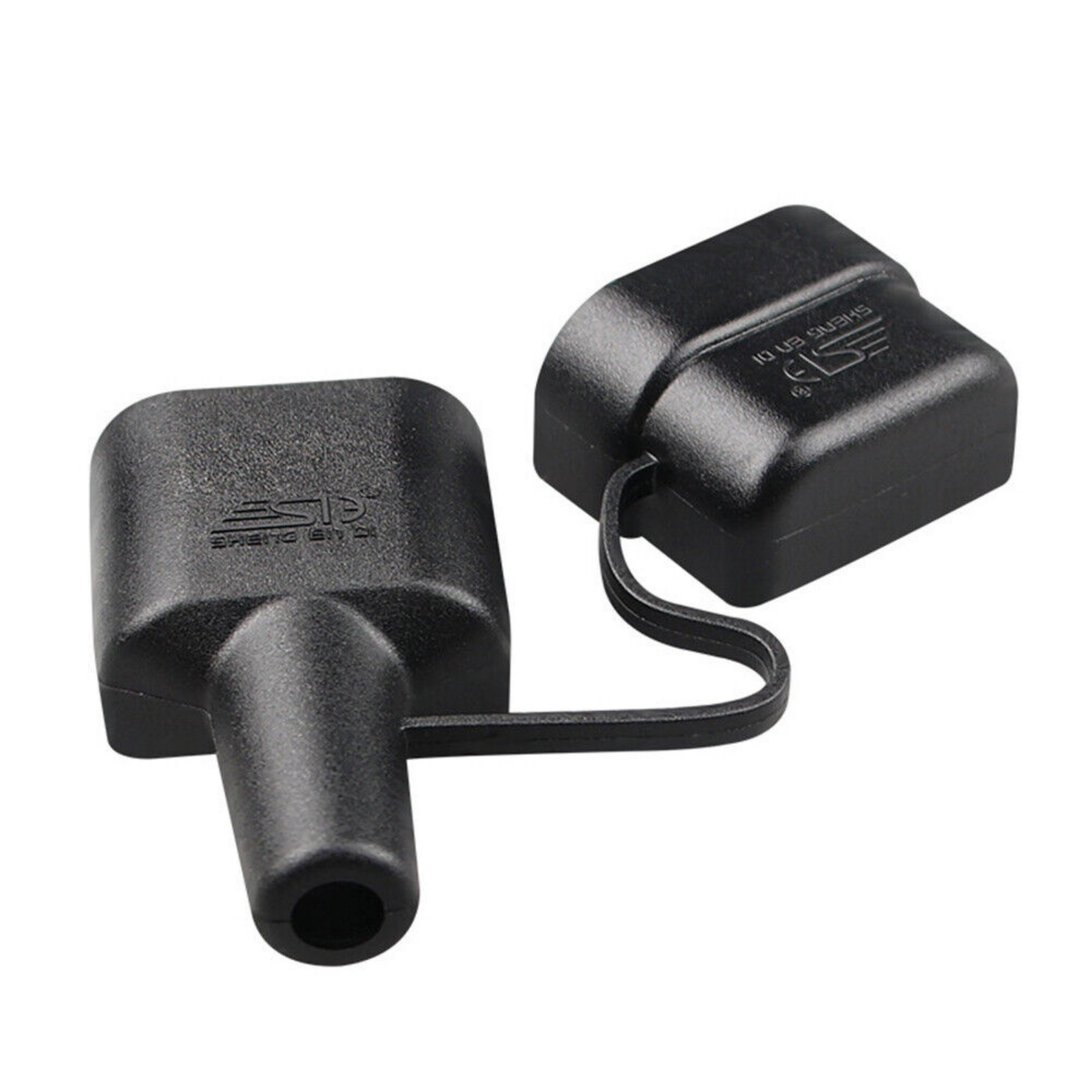 Waterproof 50A Anderson Plug Dust Cable Sheath Cover Black With Cap 4 Pieces
