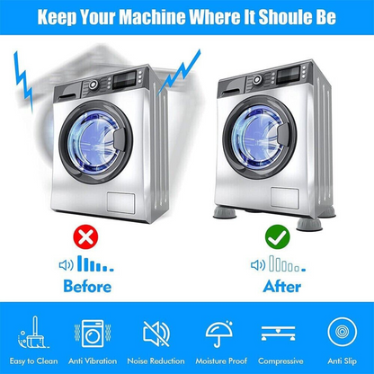 Anti Vibration Leg Stopper Foot Pad 4x Washing Machine Support Feet Pads