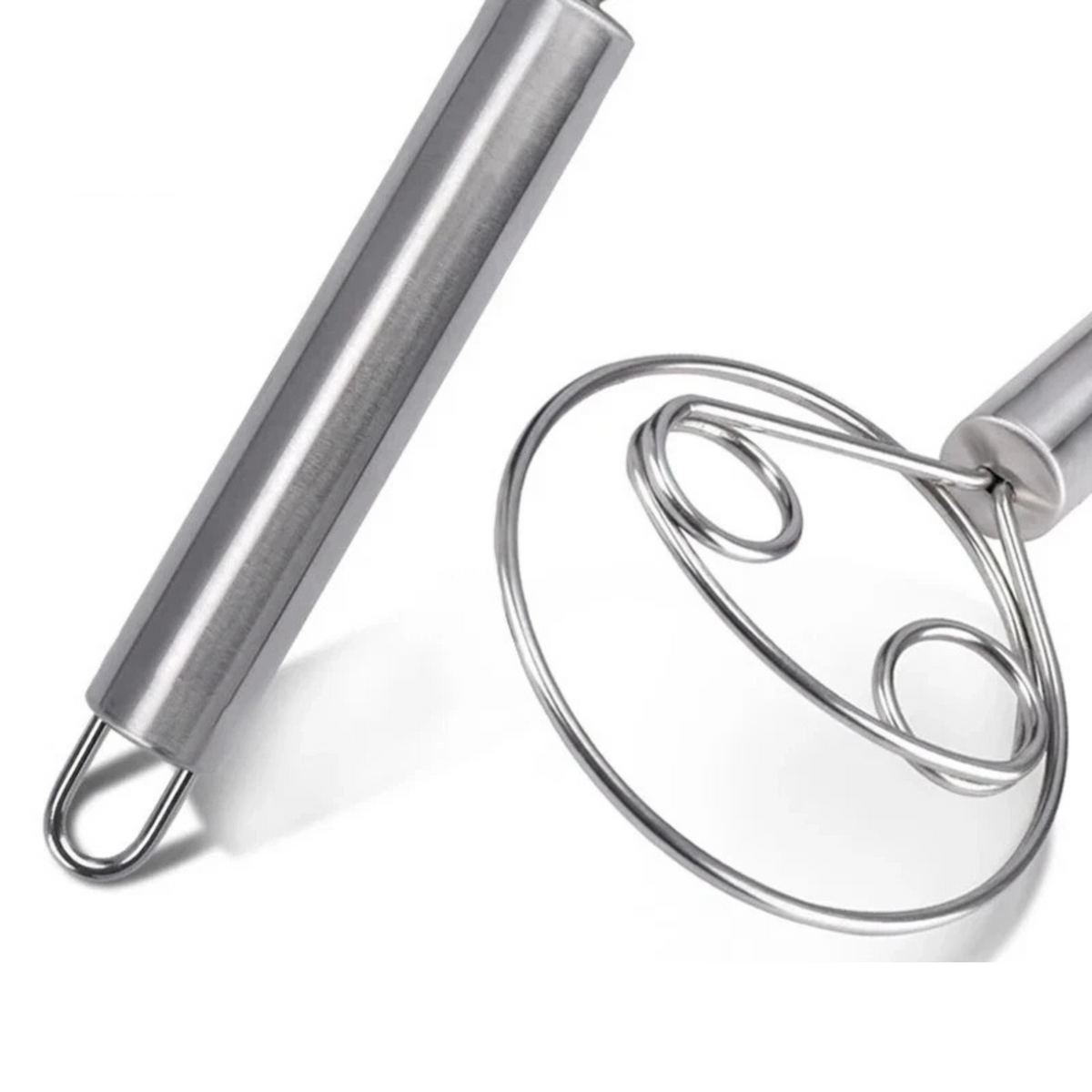 Kitchen Bread Pizza Batter Mixer Stainless Steel Dough Whisk Tool