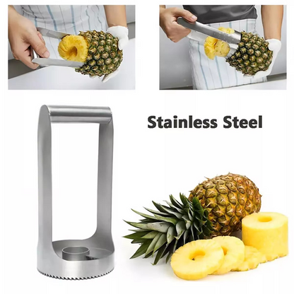 Stainless Steel Pineapple Corer and Peeler Quick and Easy Fruit Prep