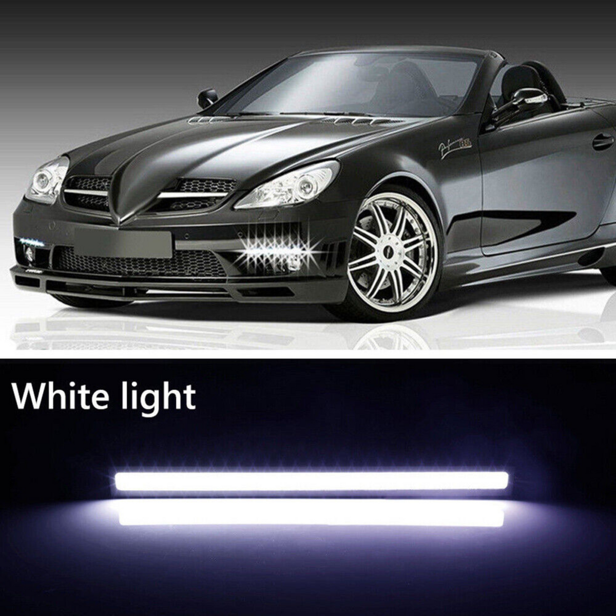 White LED 10x 12VStrip Lights Bars Camping Caravan 10X 12V Waterproof DRL