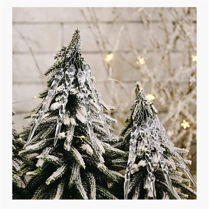 Droplet Icicle Hanging Ornaments Holiday Decor Merry Christmas Tree