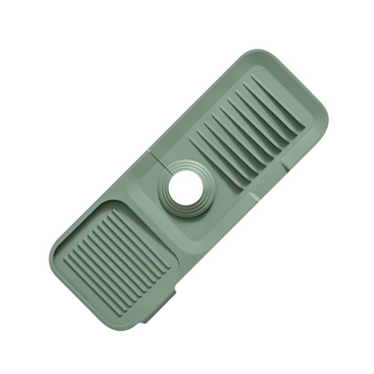 Green Sink Draining Pad Silicone Faucet Mat For Kitchen Sink - Splash Guard