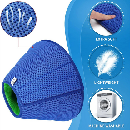 Pet Dog Cat Elizabethan Recovery Cone Collar Adjustable M 30-35cm