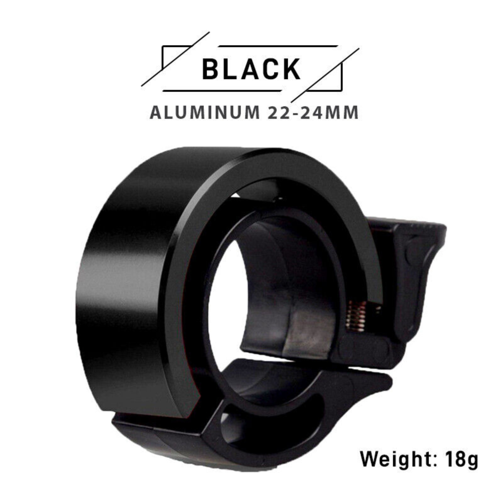 Black Handlebar Alarm Ring Invisible Bell Bicycle Bell Aluminum Alloy Bike Bell