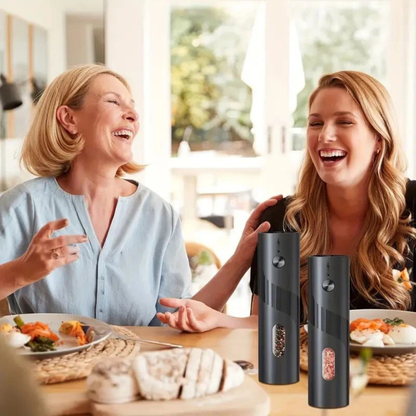 Electric Salt And Pepper Grinder Set 1 Set 2pcs Adjustable Mill Kitchen
