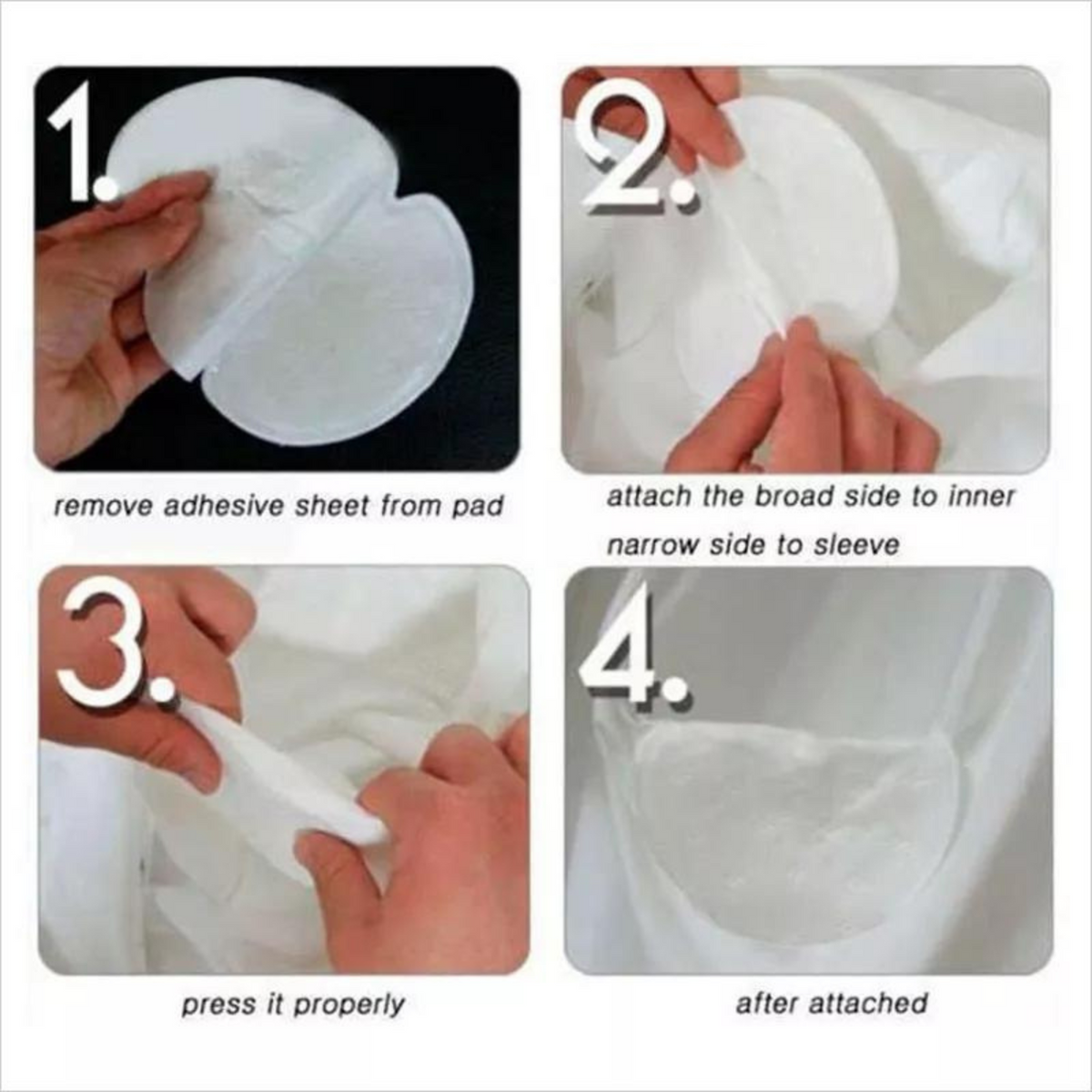 100pcs Sweat Guard Absorbent Perspiration  Shields Underarm Armpit Sweat Pads