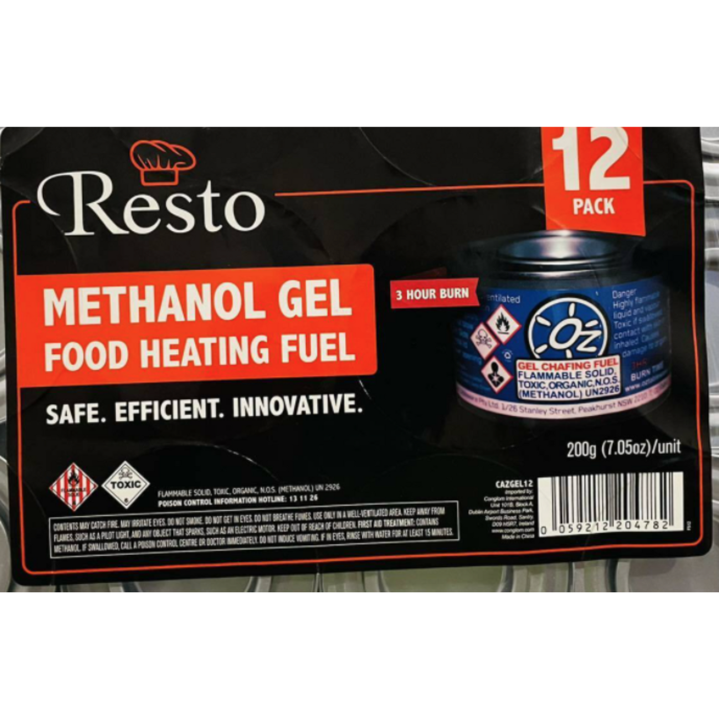 Methanol Gel Chafing Dish Fuel 3Hour Burn Time for Food Heating