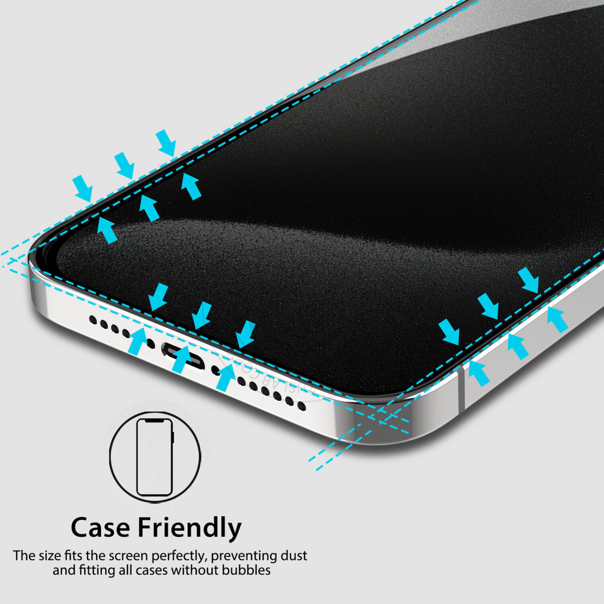 iPhone 14 Pro Max Anti-Spy Full Tempered Privacy Glass Screen Protector