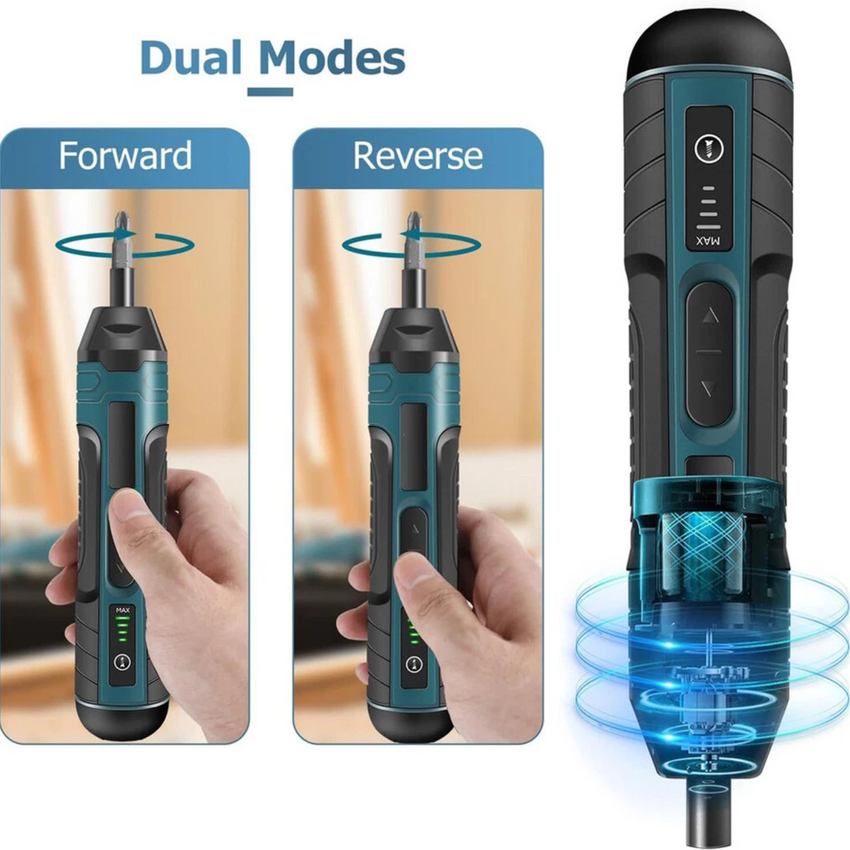 1300mAh Rechargeable Cordless Electric Screwdriver Adjustable Torque Tool