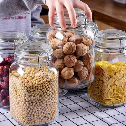 Food Preserving Jar 3L Airtight Clip Top Lid Glass Storage Jars