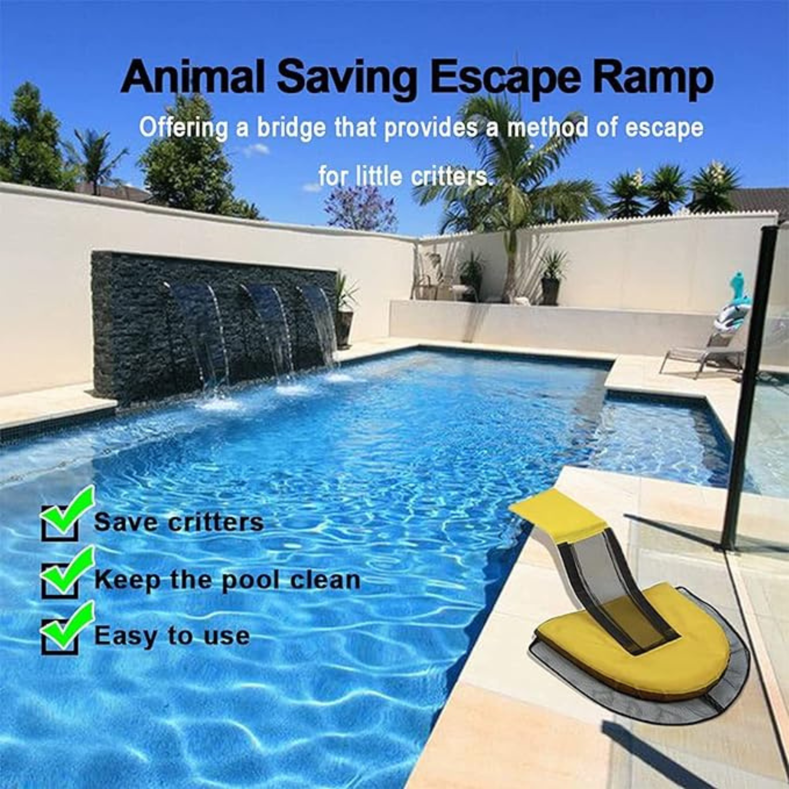 Sinking Ramp Pool Swimline Pool Critter Rescue Ramp - Save Animals with Frog Log – Memory ...