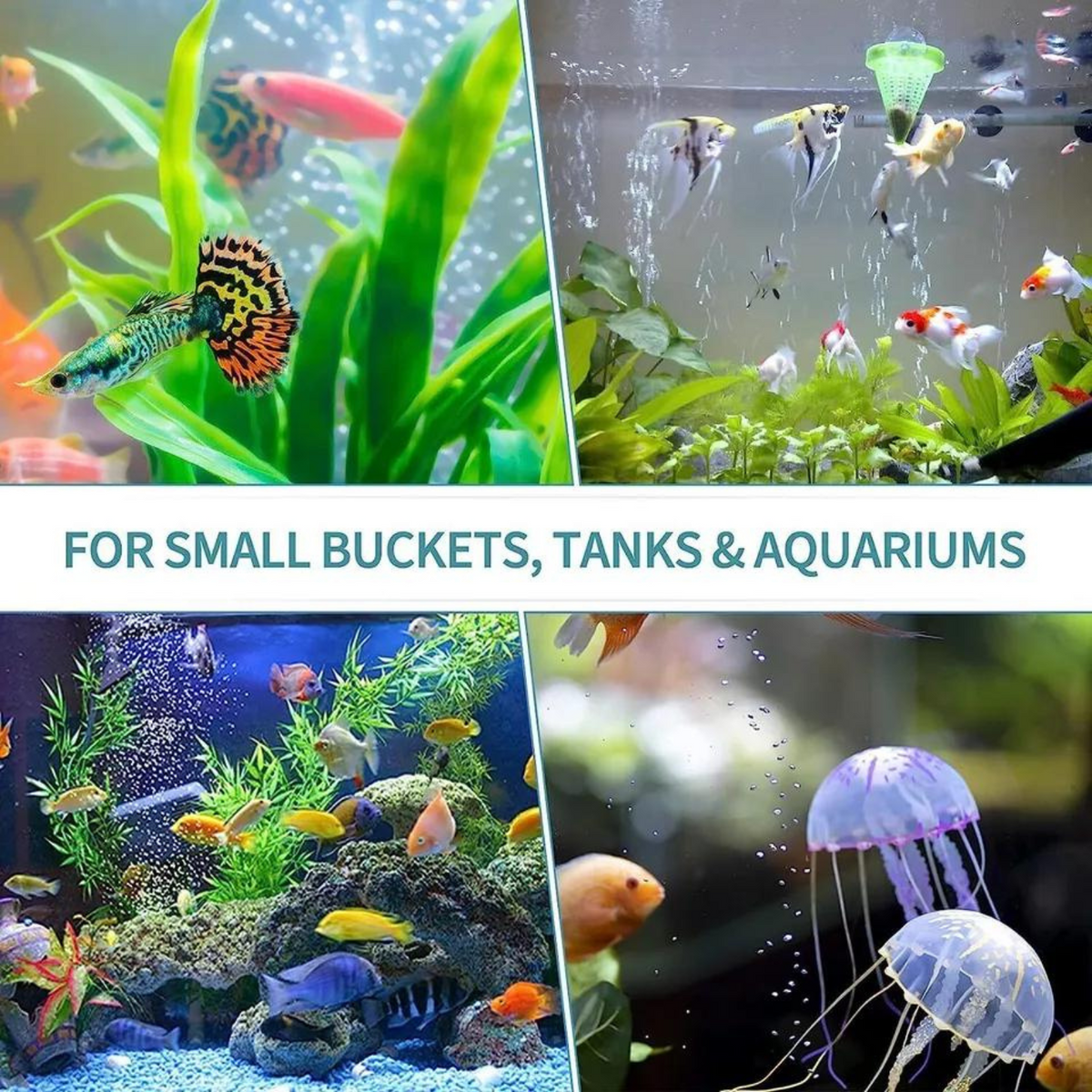 10pcs Blue Oxygen Bubble Pump 25mmx15m Aquarium Fish Tank Aerator Air Stone