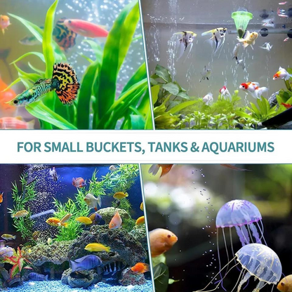 10pcs Blue Oxygen Bubble Pump 25mmx15m Aquarium Fish Tank Aerator Air Stone