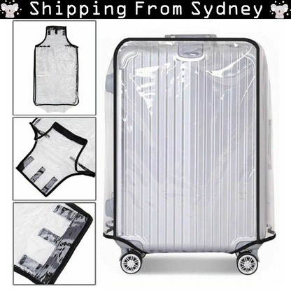 26" Clear PVC Travel Luggage Protector Transparent Waterproof Suitcase Cover