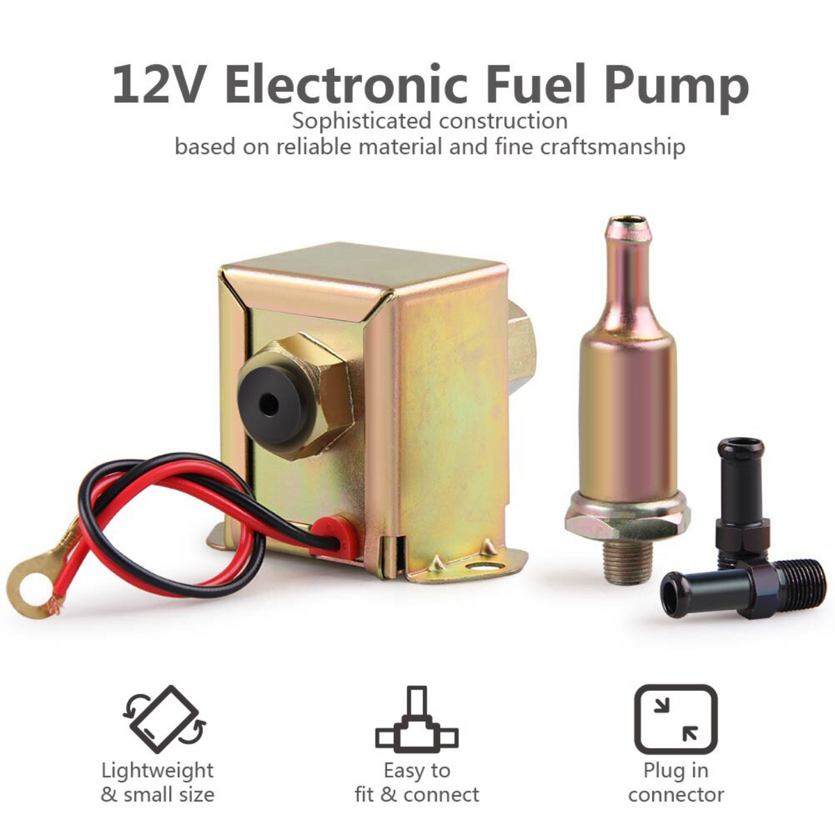 LPH Petrol Facet Universal Solid  4 To 6psi 130 Electric Fuel Pump 12 Volt