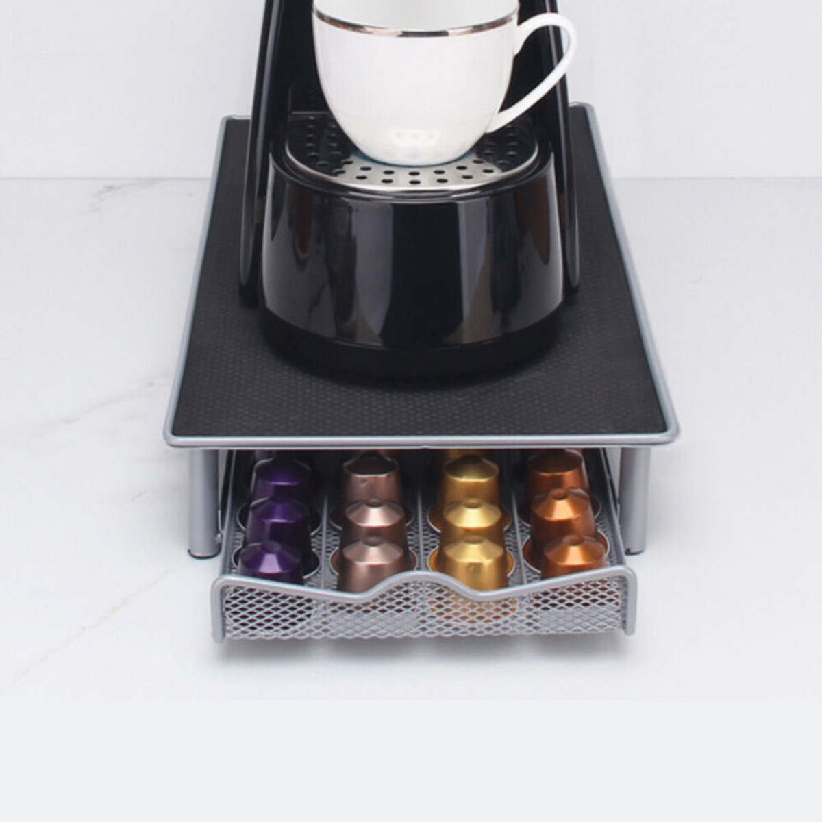 Nespresso Storage Organizer Stand Coffee Capsules Holder Rack 40 Pods Drawer