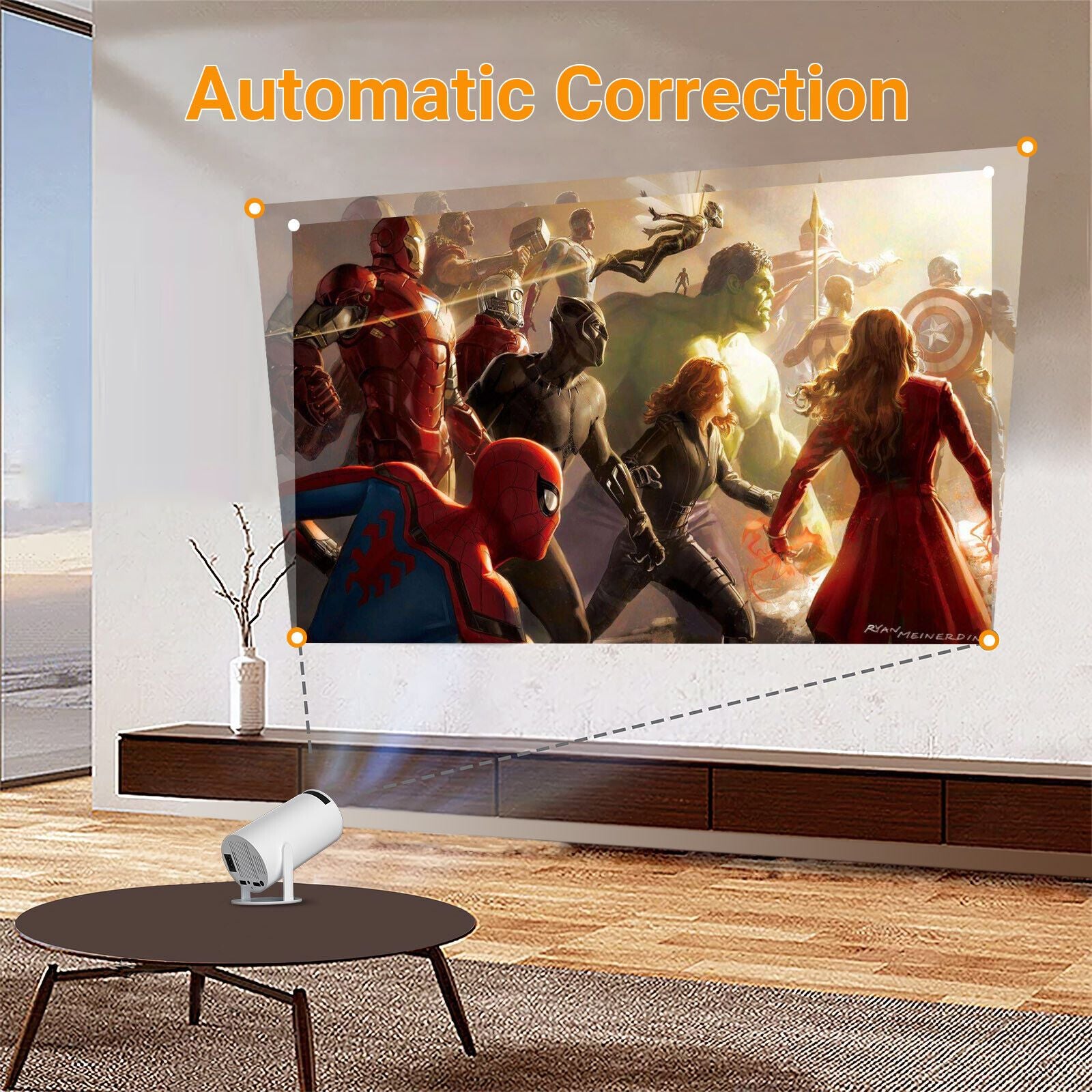 Bluetooth Home Theater HDMI For Android 11 Mini Portable LCD Projector 5g WIFI