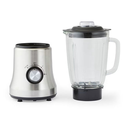 Stainless Steel Blender With Glass Detachable Jug 1.5L Juicer Ice Crusher