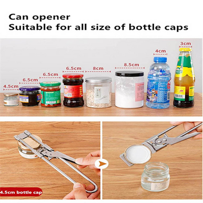 Adjustable Stainless Steel Jar Lid Gripper Bottle Opener Multifunctional Beer