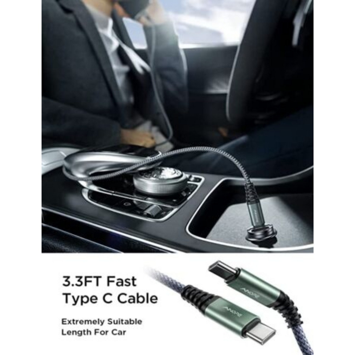 Car Charger Fast Charging [PD36W & QC36W] AINOPE USB C 72W Fast Car Charger