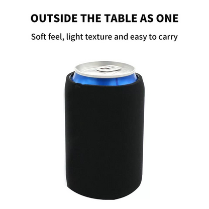 Black 50x Sleeve Sublimation Heat Transfer  Foldable Blank Cooler Holder