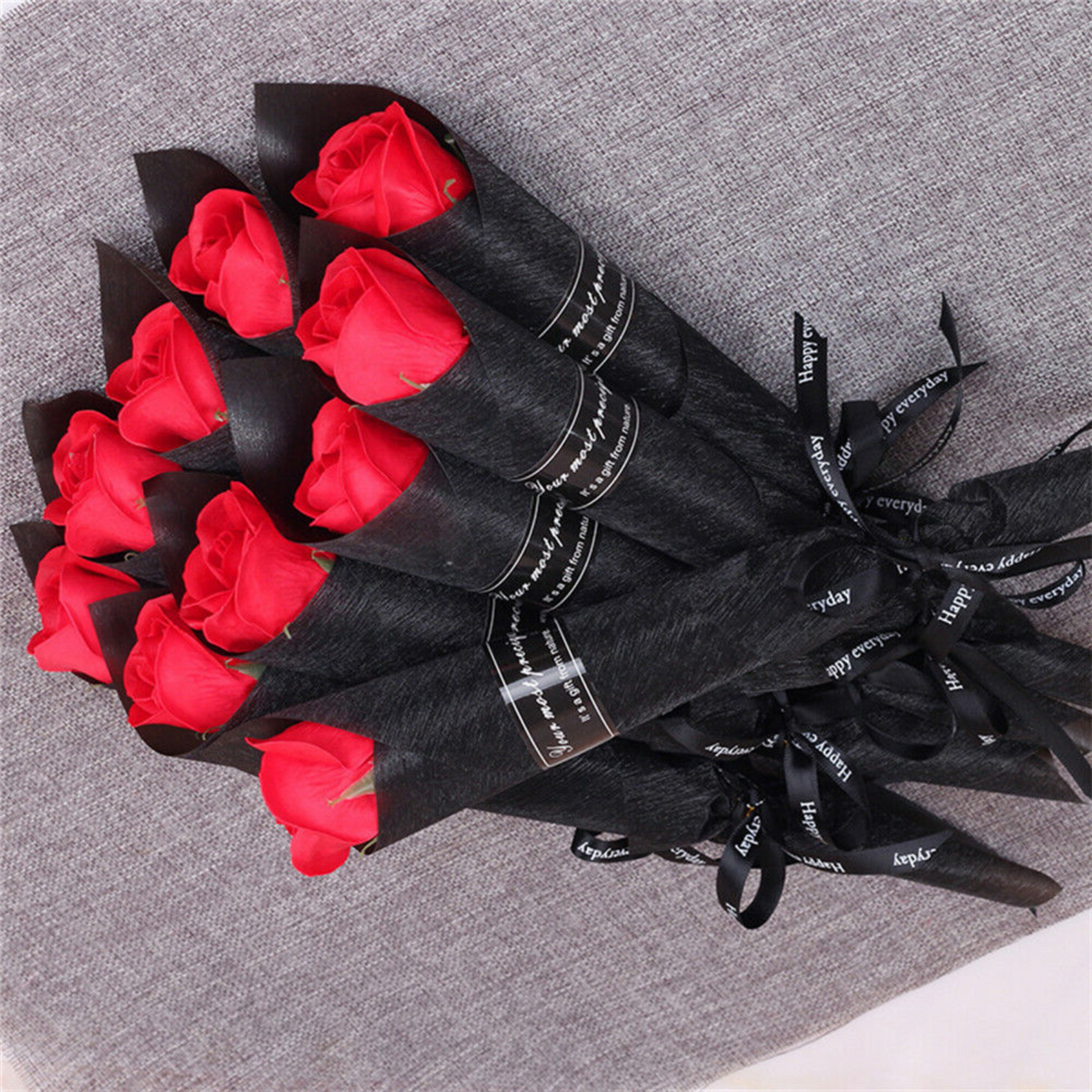 Mother's Day Gift Love 10x Red Soap Rose Artificial Flower Girlfriend