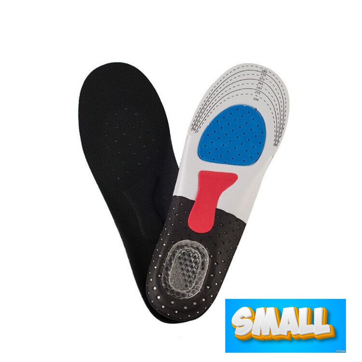 Small Foot Arch Support Plantar Fasciitis Insoles Insert Orthotic Shoes Pad