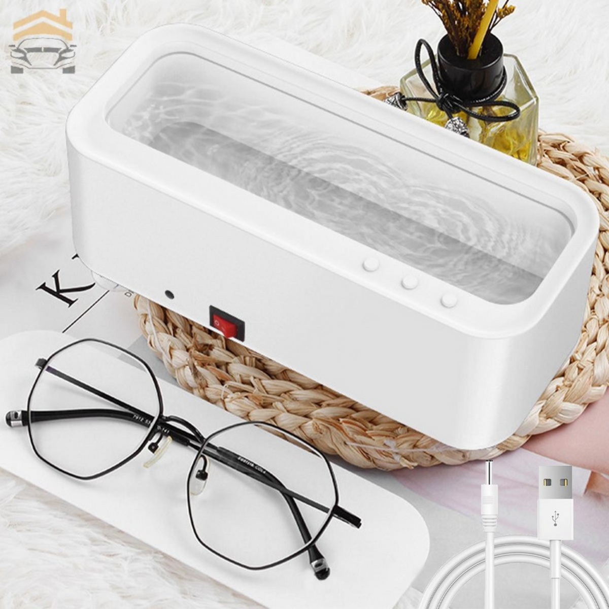 Jewellery Cleaning Machine Ultrasonic Cleaner Sonic Wave Tank Glasses Watch