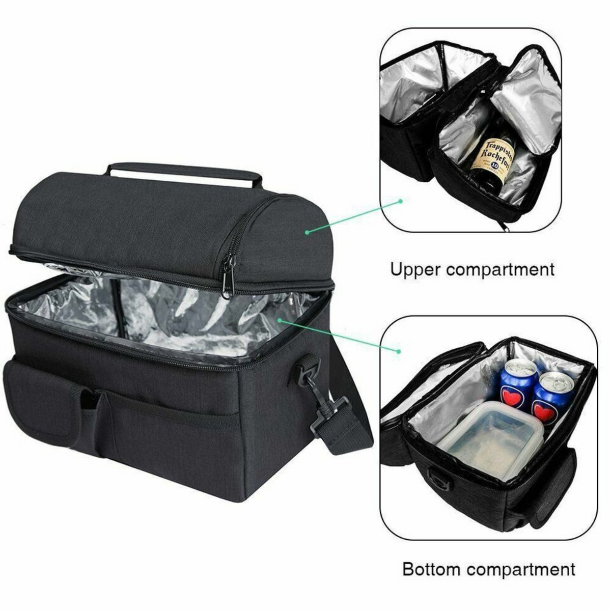 Meal Prep Bag Men/Women Cooler Bag Insulated Lunch Bag