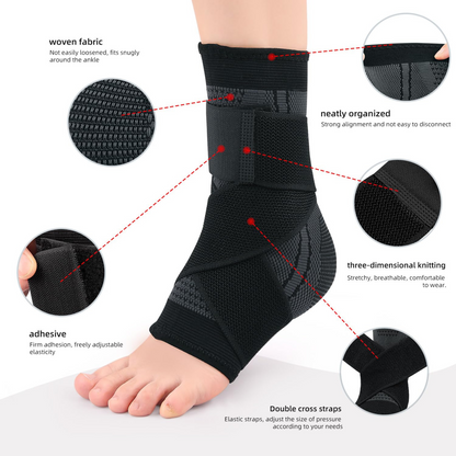 Supportive Ankle Brace Compression Sleeve Plantar Fasciitis Foot Wrap