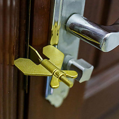 Addalock Safe Lock Portable Door Lock Hotel Home Safety Travel Security Gold