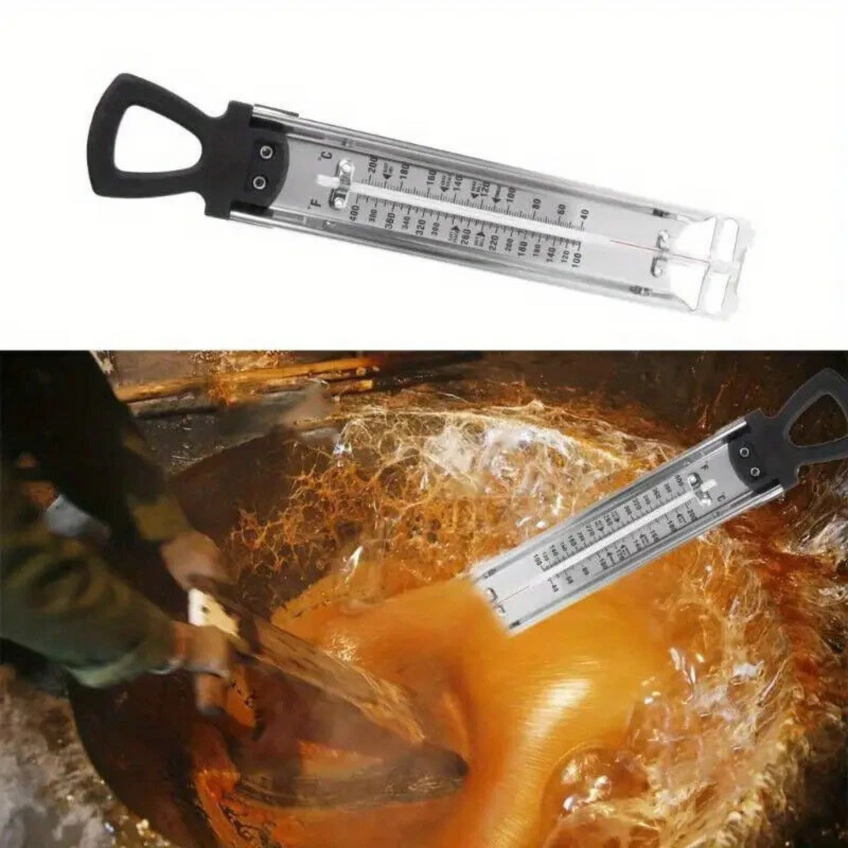 Digital Stainless Steel Cooking Thermometer for Kitchen & BBQ Use
