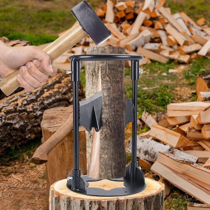 Cast Iron Heavy Duty Outdoor Manual Log Splitter Tool Firewood Kindling Splitter