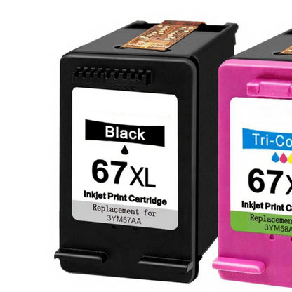 HP 67XL Compatible High Yield Ink Cartridge Combo Value 3 Pack