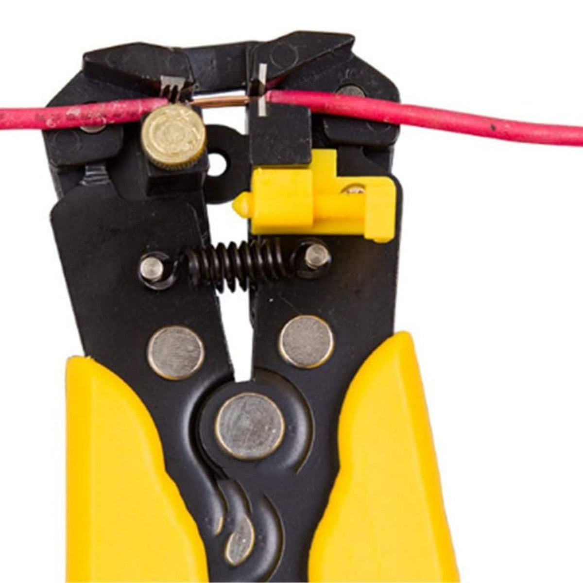 Yellow Pliers Stripper Tool Automatic Terminal Cutter Electric Cable Crimper